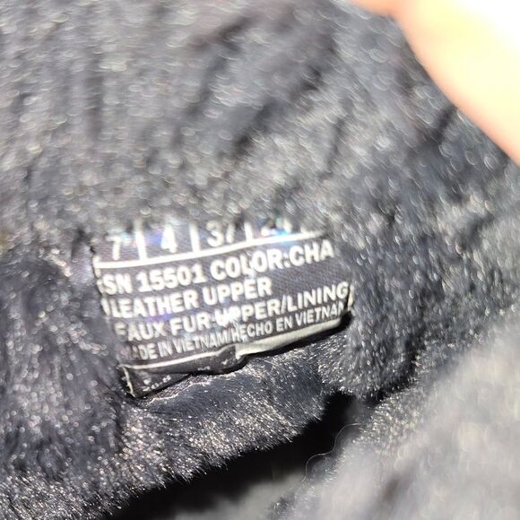 Skechers Gray Faux Furlined Boots Womens Size 7 - Picture 8 of 8